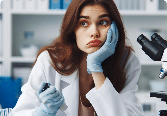 lab-girl lab girl repetitive tasks